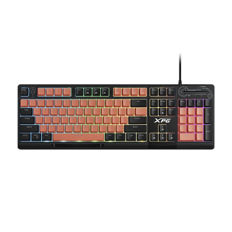 XPG - Teclado Gaming Xpg Seeker Merah Edición Rosa Con Retroiluminación Rgb Y Diseño Ergonómico