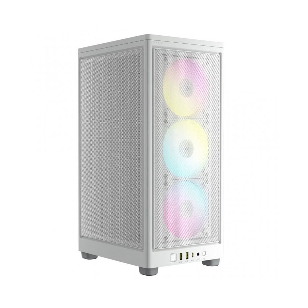 CORSAIR - Caja Mini Tower Corsair 2000D Rgb Airflow Mini Itx Blanca - Diseño Compacto Y Estilo Moder