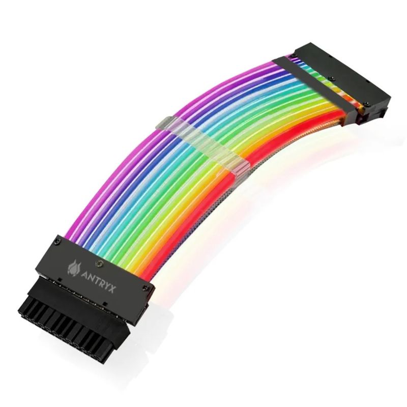 ANTRYX - Cable Extensor Argb Antryx Spectrum 24-Pines, Ideal Para Mejorar La Iluminación De Tu Pc