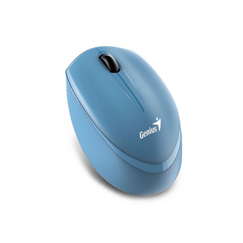 GENIUS - Mouse Genius Nx-7009 Inalámbrico Ergonómico Blueeye En Color Azul Gris, Precisión Y Comodi