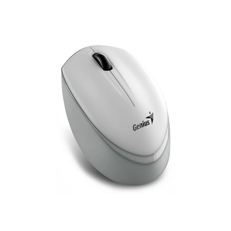 GENIUS - Mouse Genius Nx-7009 Inalámbrico Blueeye Ergonómico En Color Blanco Y Gris - Confort Y Pre