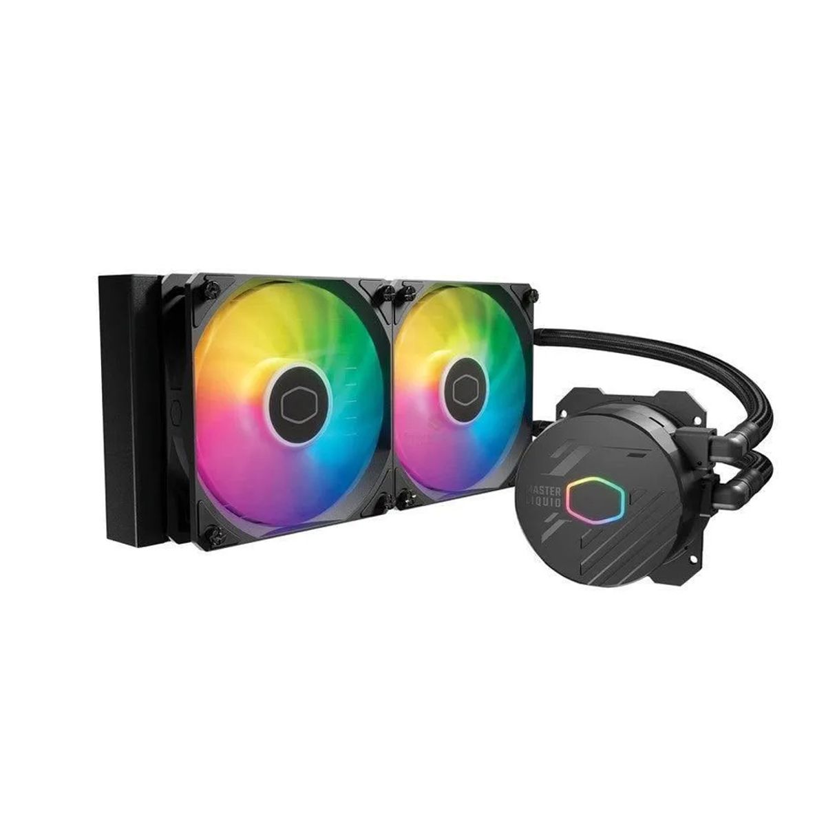 COOLER MASTER - Enfriador Cpu Líquido Cooler Master Ml240L - 240Mm Argb Negro, Alto Rendimiento Y Silencio