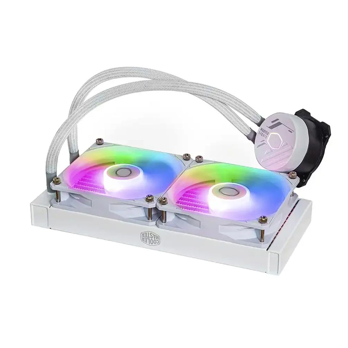 COOLER MASTER - Cooler Master Ml240L Argb - Cooler Líquido Cpu 240 Mm, Diseño Blanco Y Alto Rendimiento Té