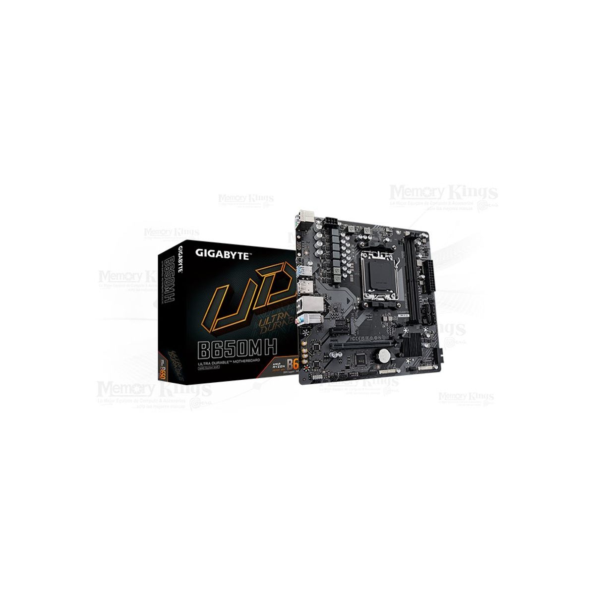 GIGABYTE - Motherboard Gigabyte B650M H Am5, Ddr5, Hdmi Y Dp Para Alto Rendimiento En Gaming