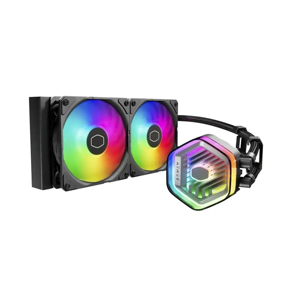 COOLER MASTER - Cooler Master Liquid 240 Atmos Black - Refrigeración Líquida Cpu, Alto Rendimiento Y Diseñ