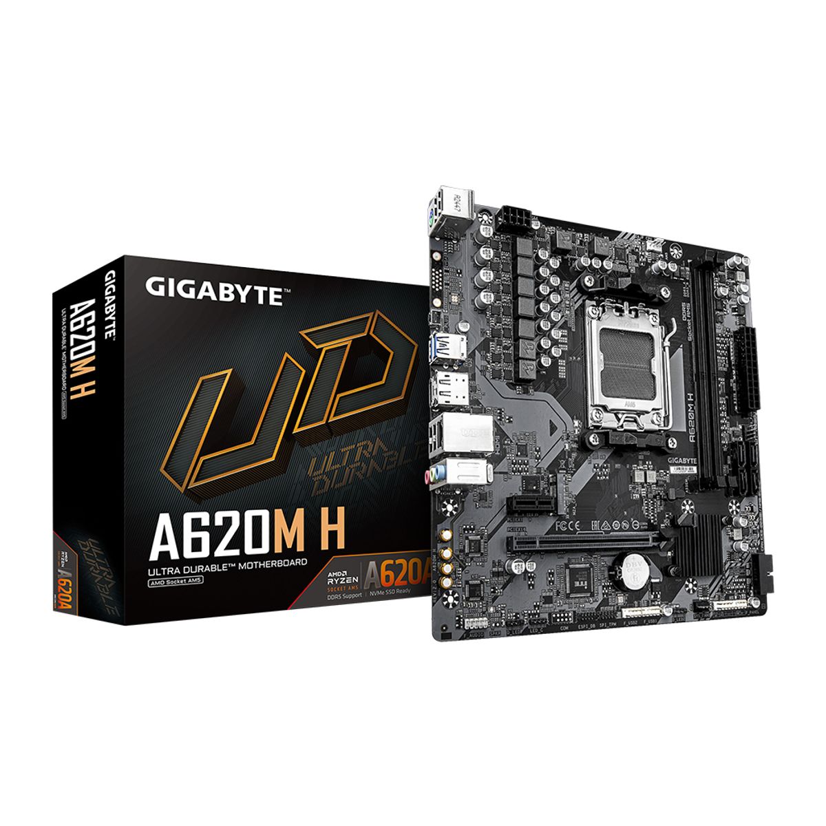 GIGABYTE - Motherboard Gigabyte A620M H, Am5, Micro Atx, Chipset Amd A620 - Ideal Para Tu Pc Gamer