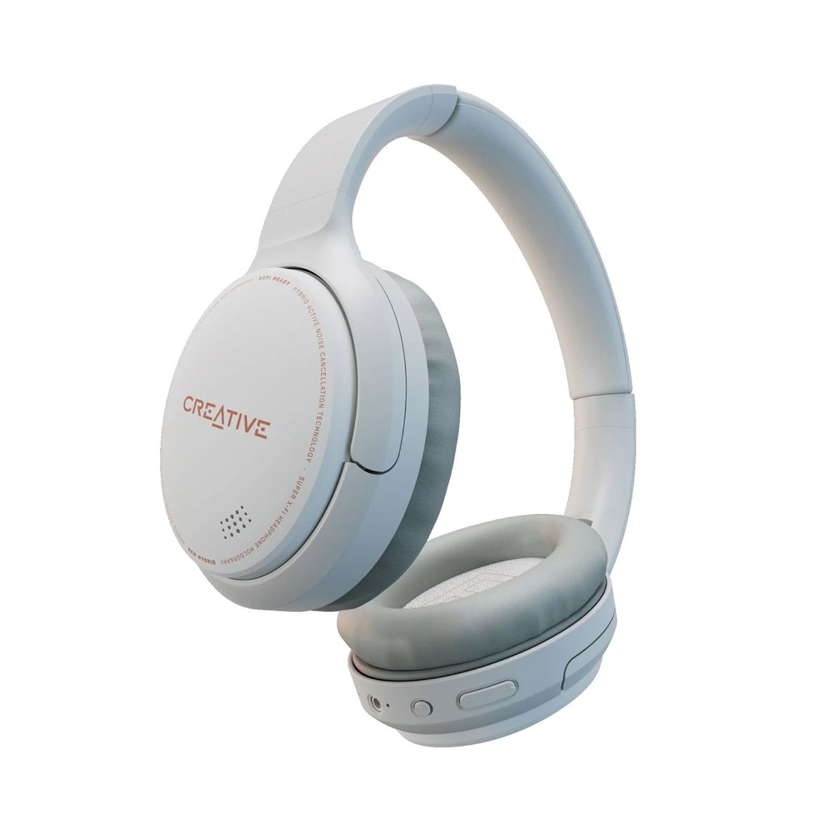 CREATIVE - Auriculares Creative Zen Hybrid Bluetooth Blancos - Sonido Inmersivo Y Conectividad Avanza