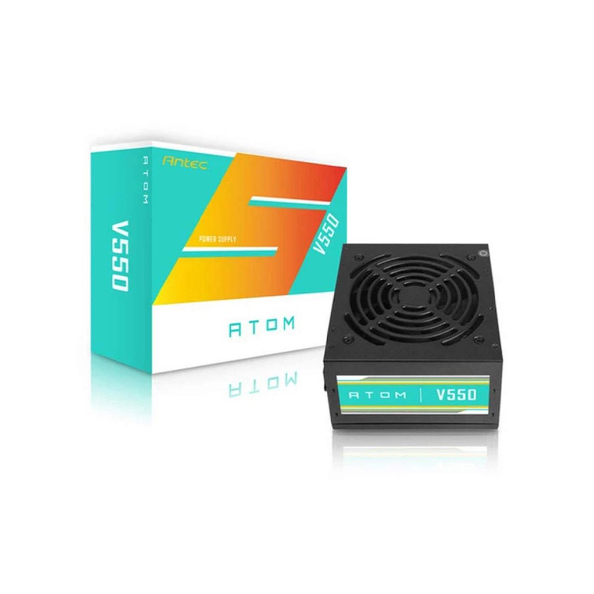 FANTECH - Fuente De Alimentación Antec Atom V550 550W Eficiente Y Certificada - Ideal Para Gaming Y