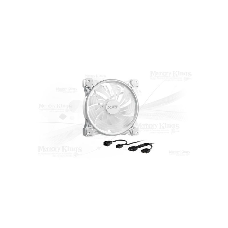 XPG - Ventilador Xpg Hurricane 140Mm Argb Blanco - Enfriamiento Eficiente Y Estilo Iluminado