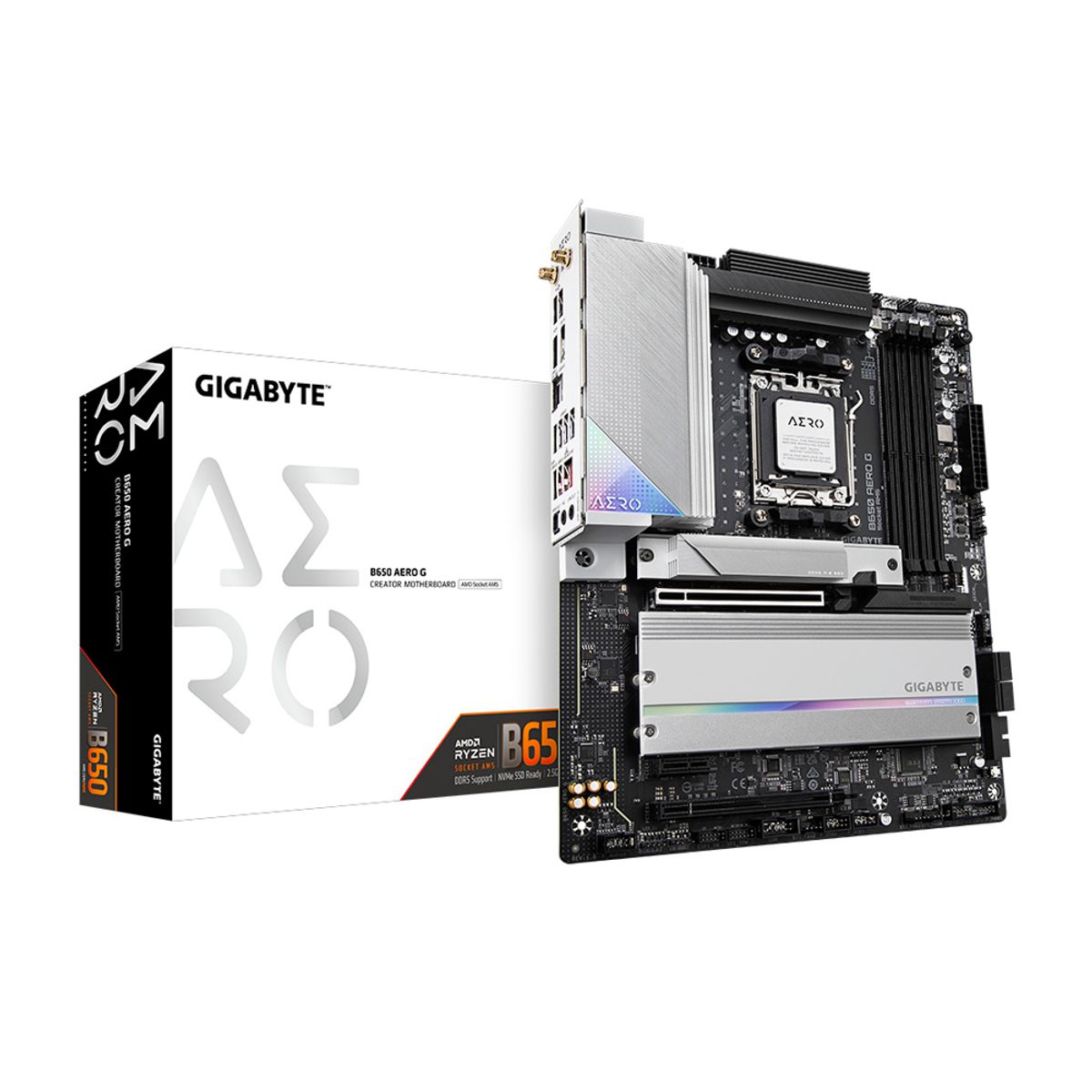 GIGABYTE - Gigabyte B650 Aero G D5 - Placa Base Atx Am5 Con Diseño Premium Y Alto Rendimiento