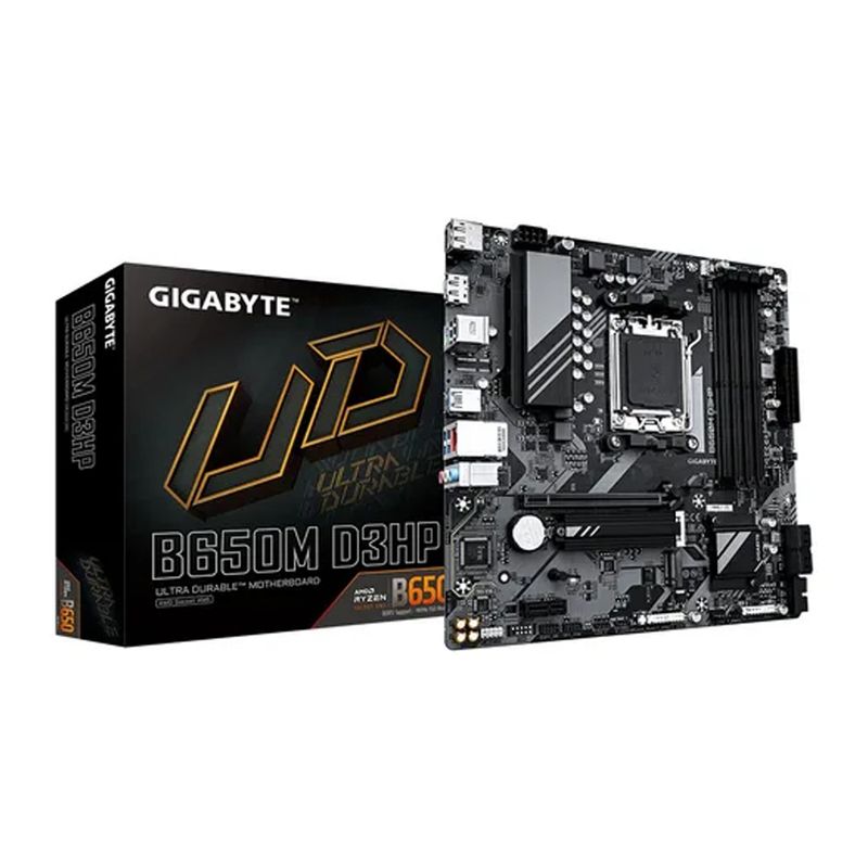 GIGABYTE - Placa Madre Gigabyte B650M D3Hp - Matx, Rendimiento Sólido Y Gran Conectividad Para Tu Pc.