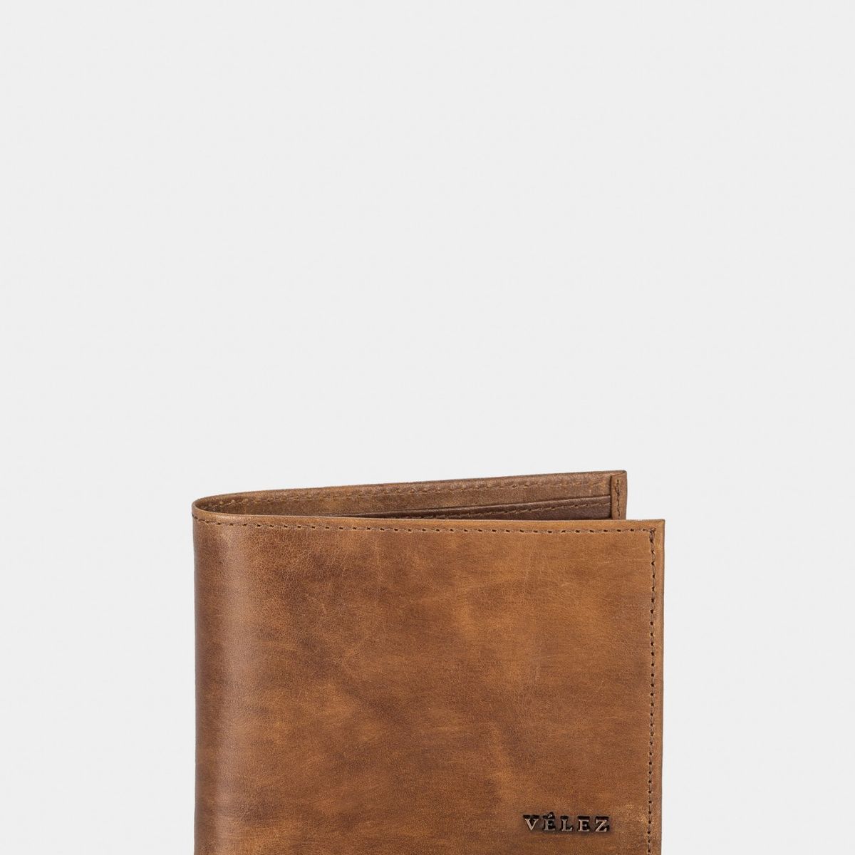 VELEZ - Vélez Billetera Salvaje Cuero Hombre Monedero Interno Miel