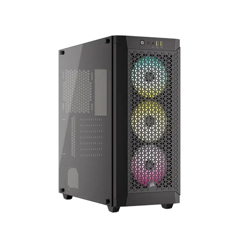 CORSAIR - Caja Mid Tower Corsair 480T Rgb Airflow Negra Para Excelente Ventilación Y Estilo Moderno
