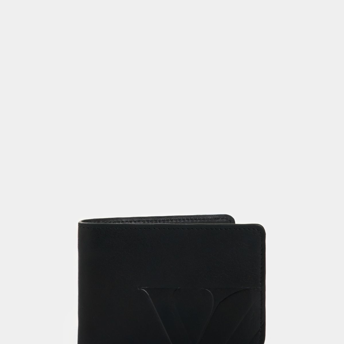VELEZ - Vélez Billetera Alden De Cuero Para Hombre Monogram Negro