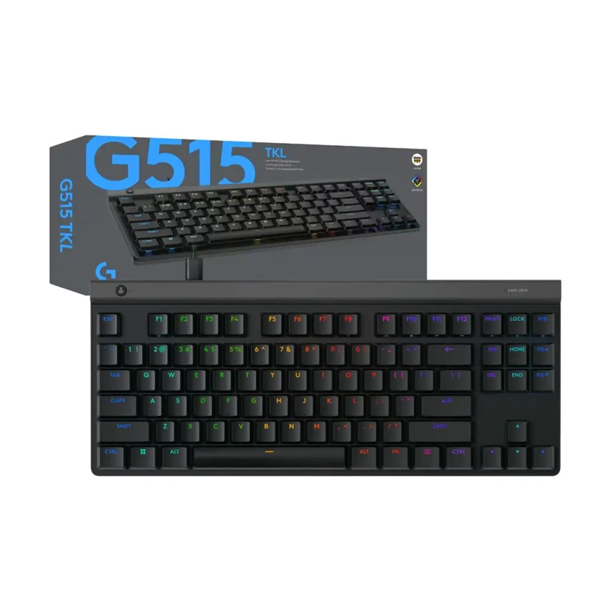 LOGITECH - Teclado Logitech G515 Tkl Rgb Con Luz Personalizable, Diseño Compacto Y Conexión Por Cable