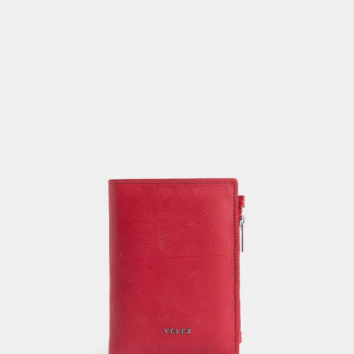 VELEZ - Vélez Billetera Olivia De Cuero Para Mujer Con Monedero Rojo