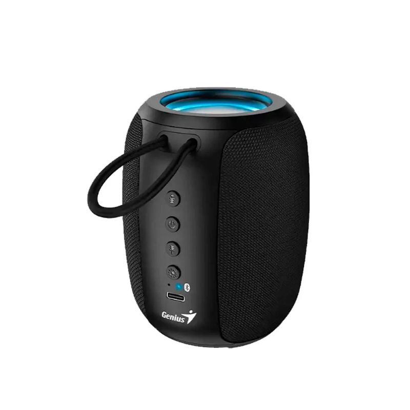 GENIUS - Parlante Genius Sp-915Bt Bluetooth 5W Con Luces Rgb - Audio Potente Y Diseño Moderno En Ne