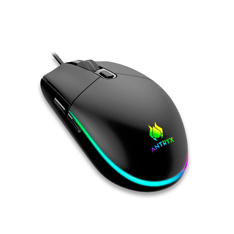 ANTRYX - Mouse Gaming Antryx M640 V2 Rgb Con 7200 Dpi, Diseño Ergonómico Y Retroiluminación Atracti