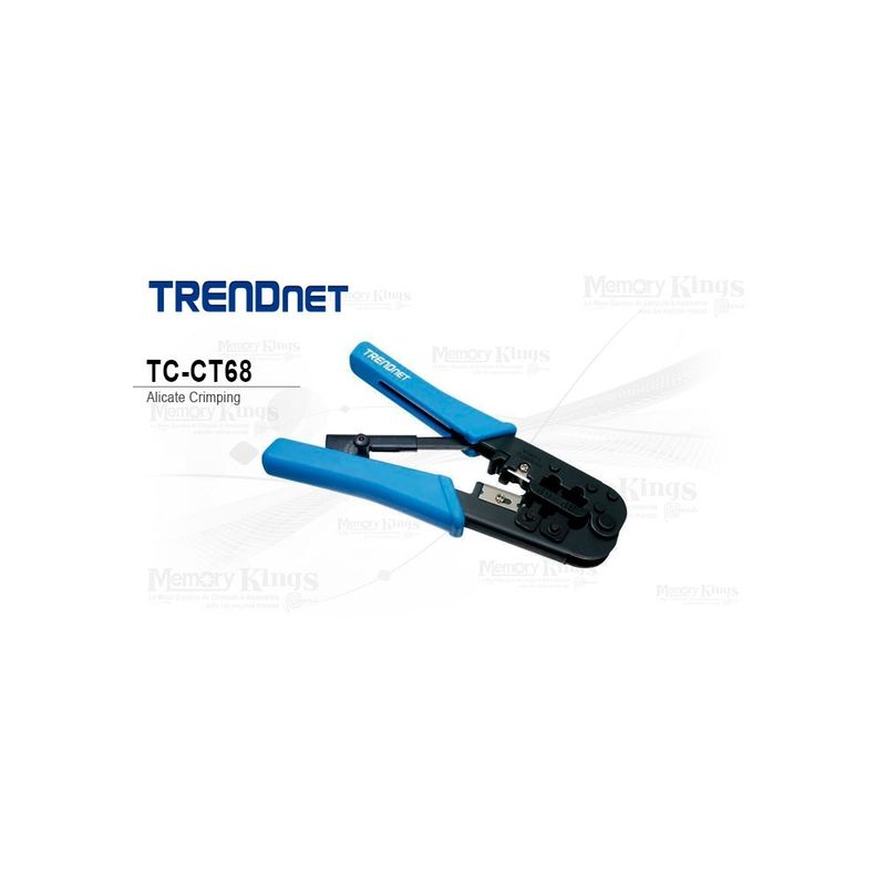 TRENDNET - Alicate Crimpador Trendnet Tc-Ct68 Para Rj11/Rj45, Ideal Para Conexiones De Red, Eficiente