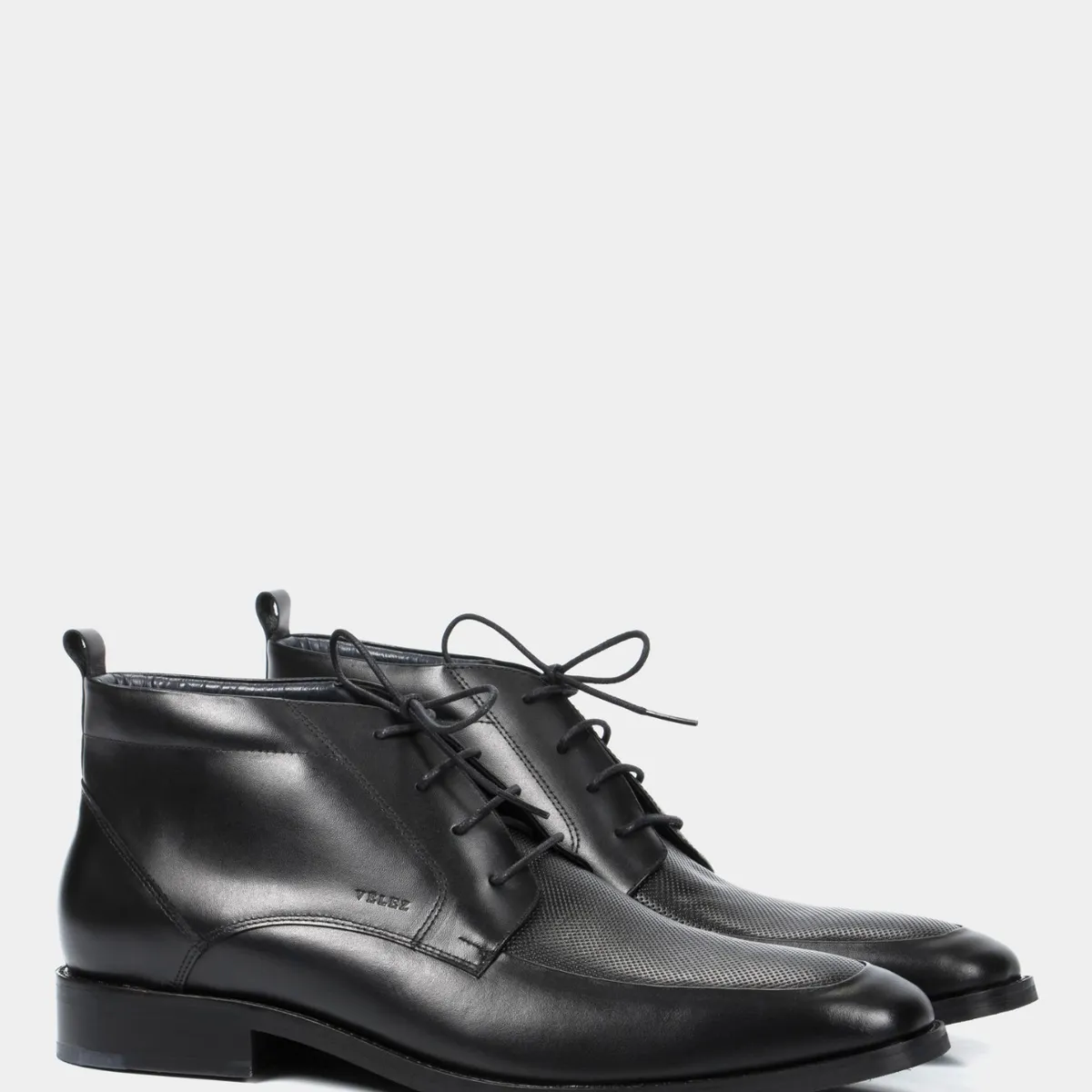 VELEZ - Vélez Botas Office De Cuero Hombre Cortes Básicos Negro