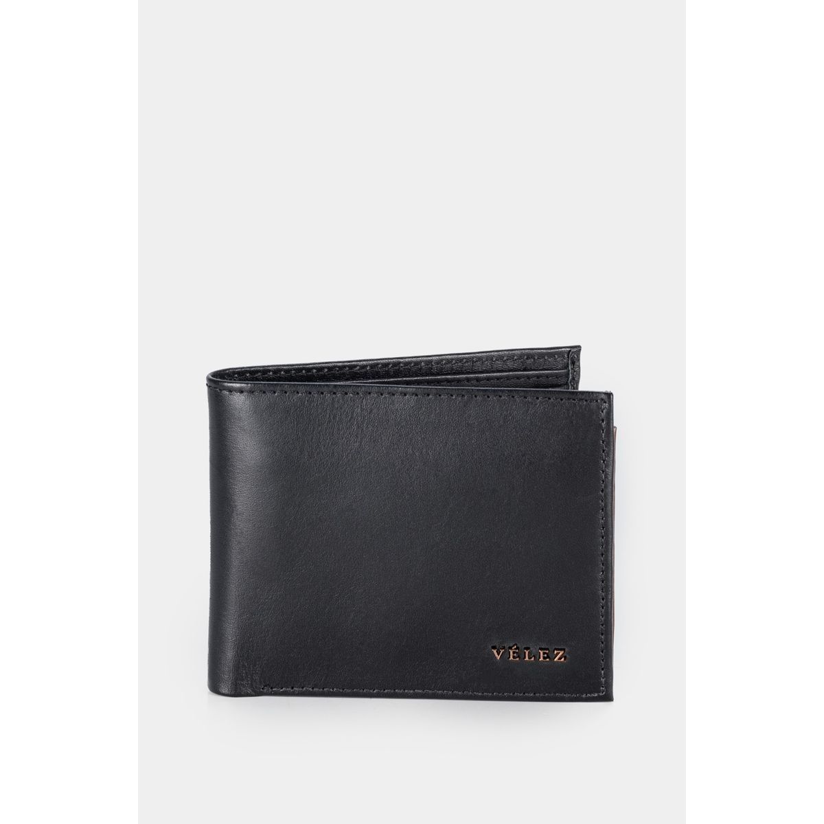 VELEZ - Vélez Billetera Salvaje Cuero Hombre Monedero Interno Negro