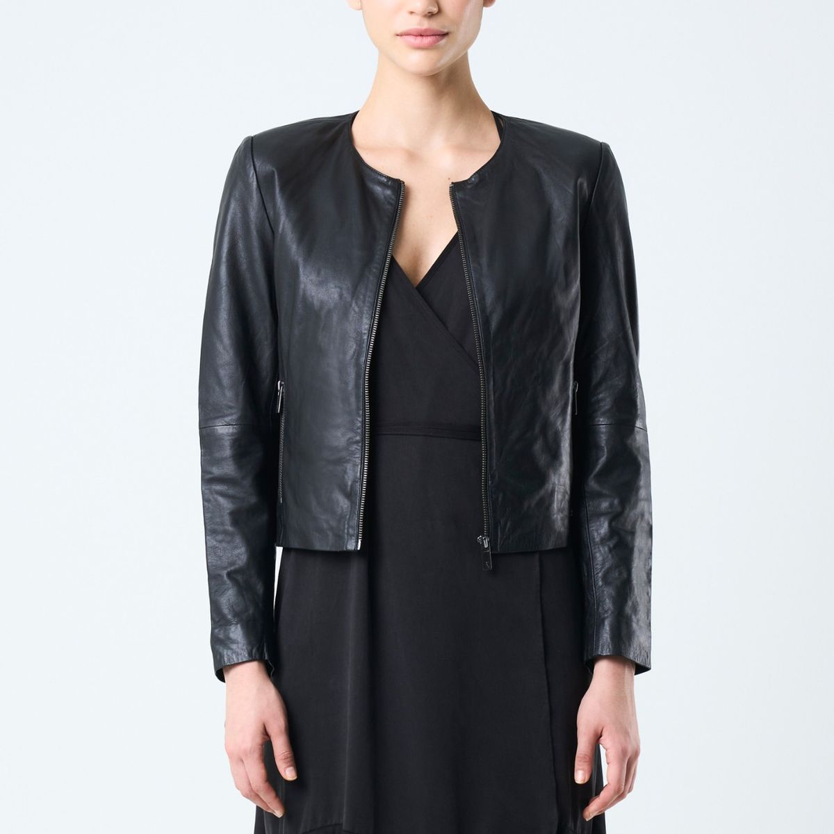 VELEZ - Vélez Chaqueta De Cuero Para Mujer Denver Negro