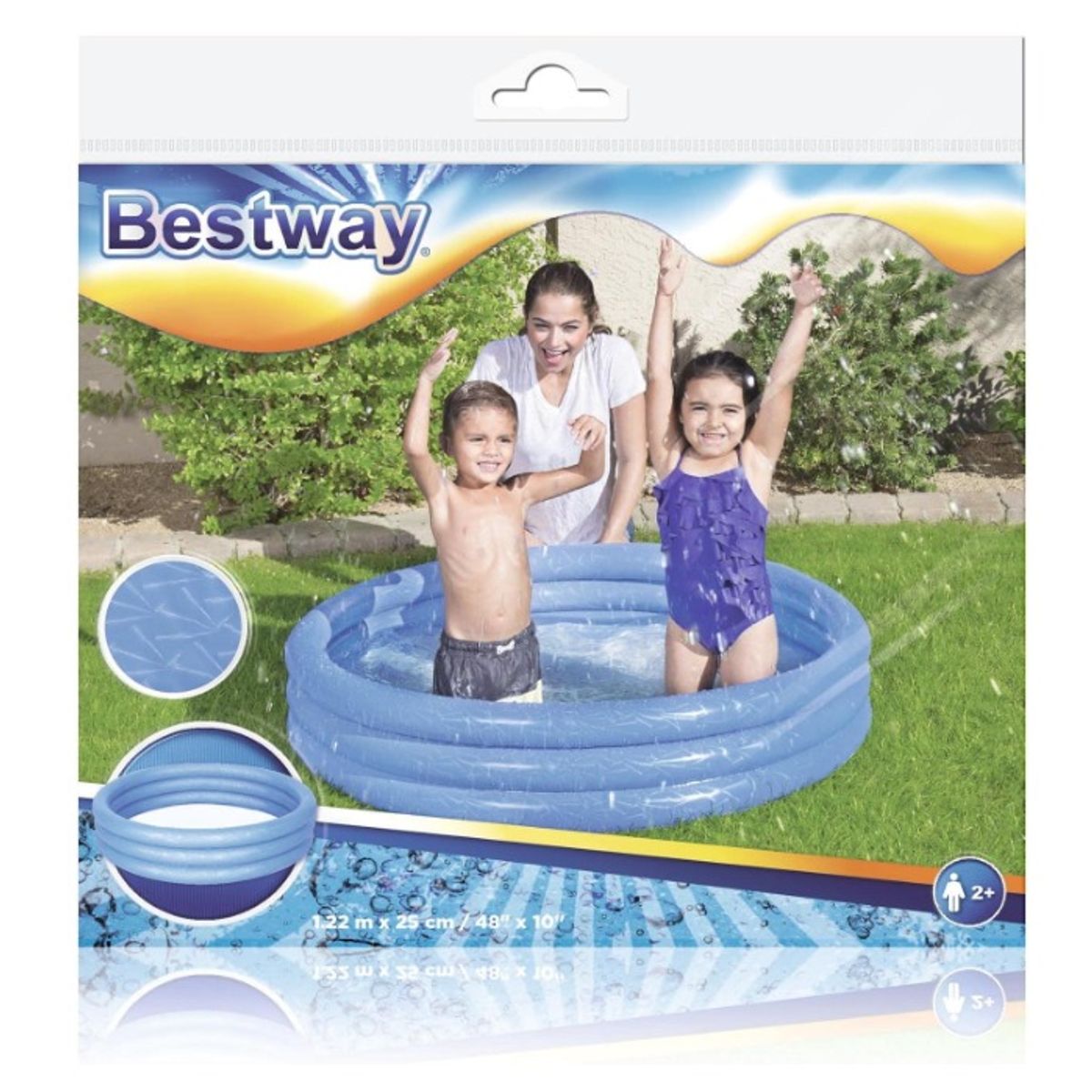 Bestway - Pileta Inflable Redonda Tres Anillos AZUL