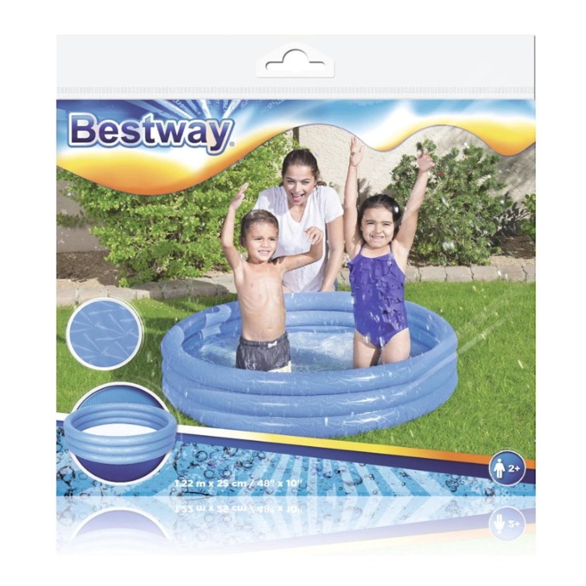 Bestway - Pileta Inflable Redonda Tres Anillos AZUL