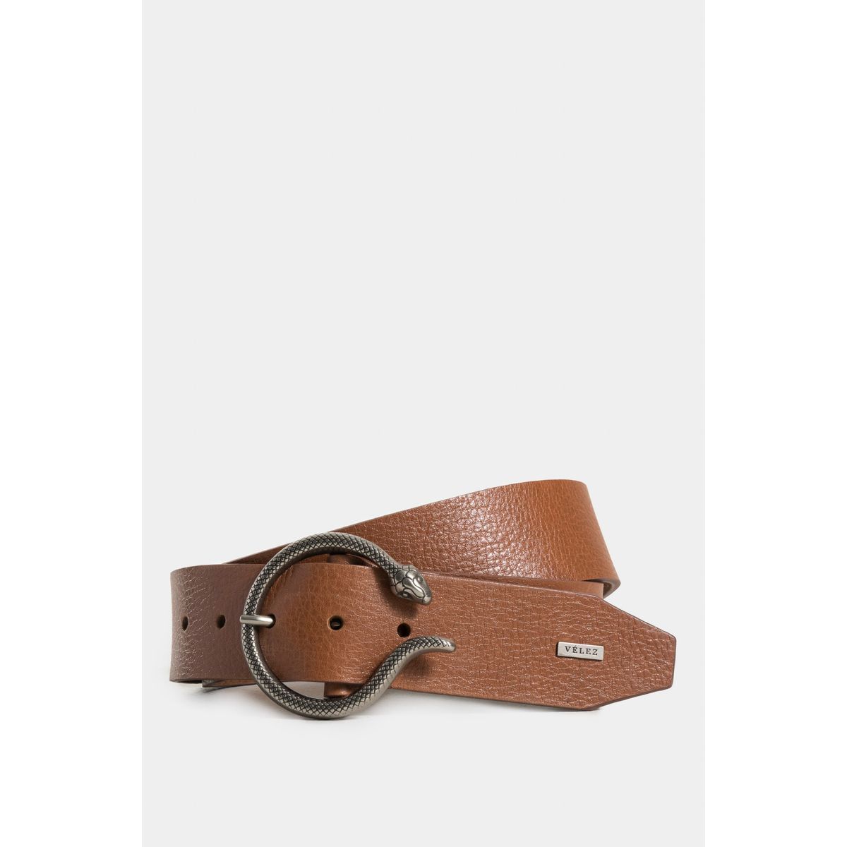 VELEZ - Vélez Correa Unifaz Ori De Cuero Mujer Chapa Serpiente Miel