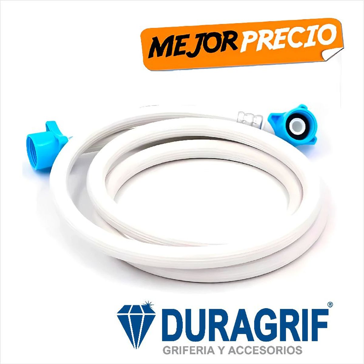 DURAGRIF - Manguera de Ingreso Llenado para Lavadora 3 Metros