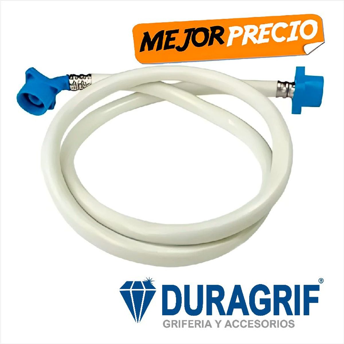 DURAGRIF - Manguera de Ingreso Llenado para Lavadora 3 Metros
