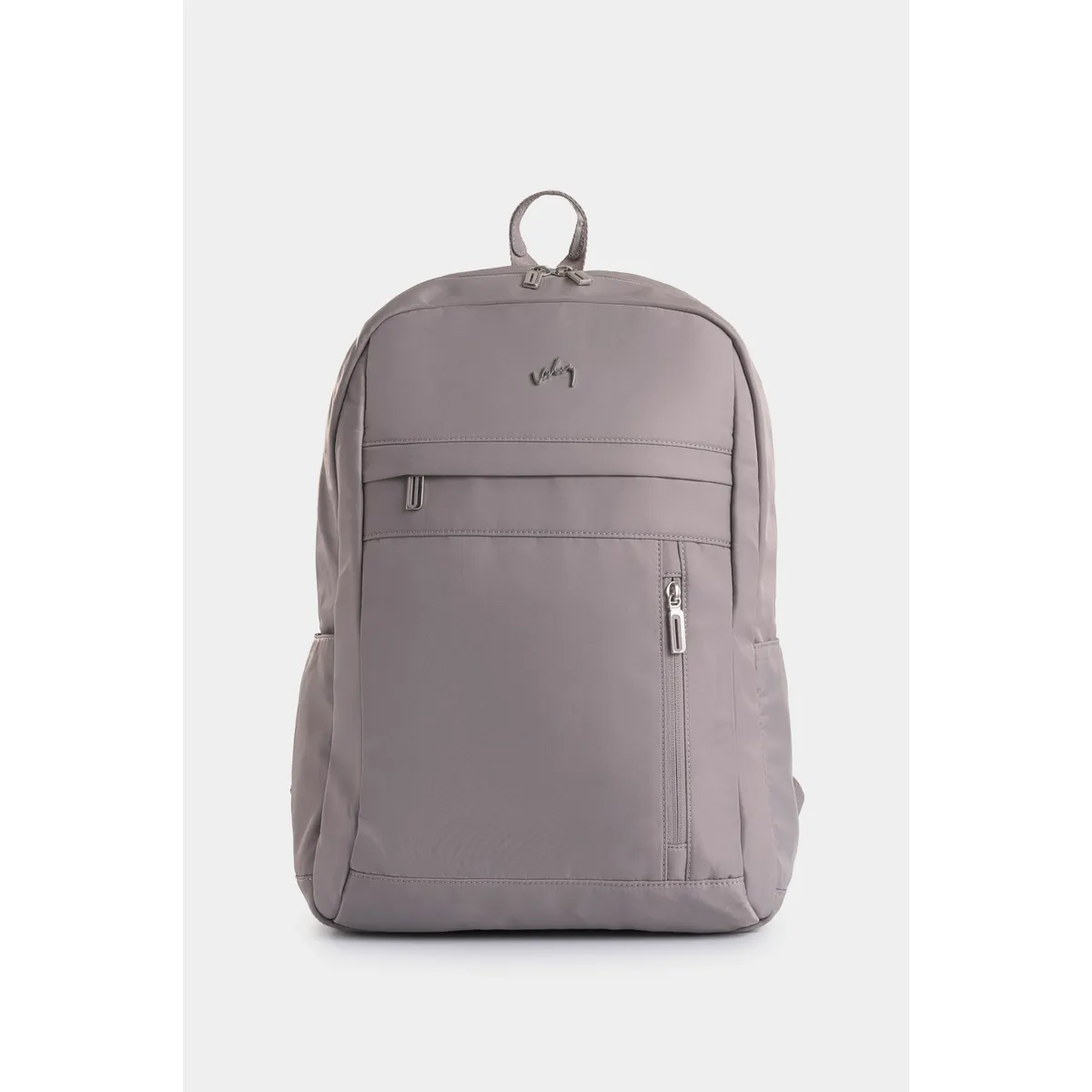 VELEZ - Vélez Mochila Sierra En Lona Para Hombre Manija Cuero Gris