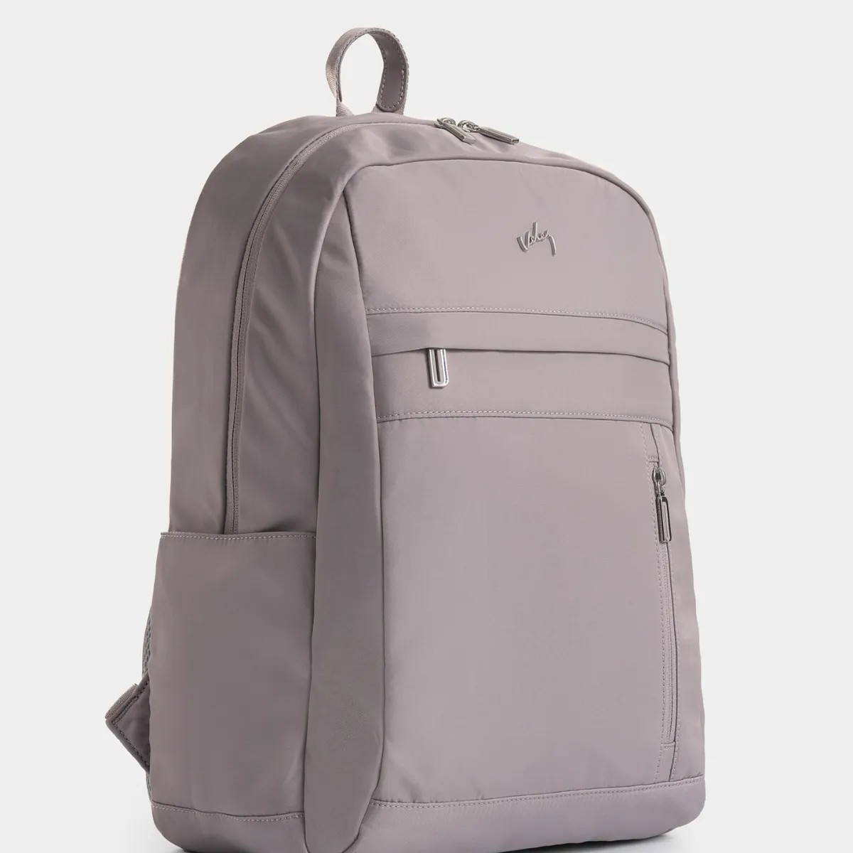 VELEZ - Vélez Mochila Sierra En Lona Para Hombre Manija Cuero Gris