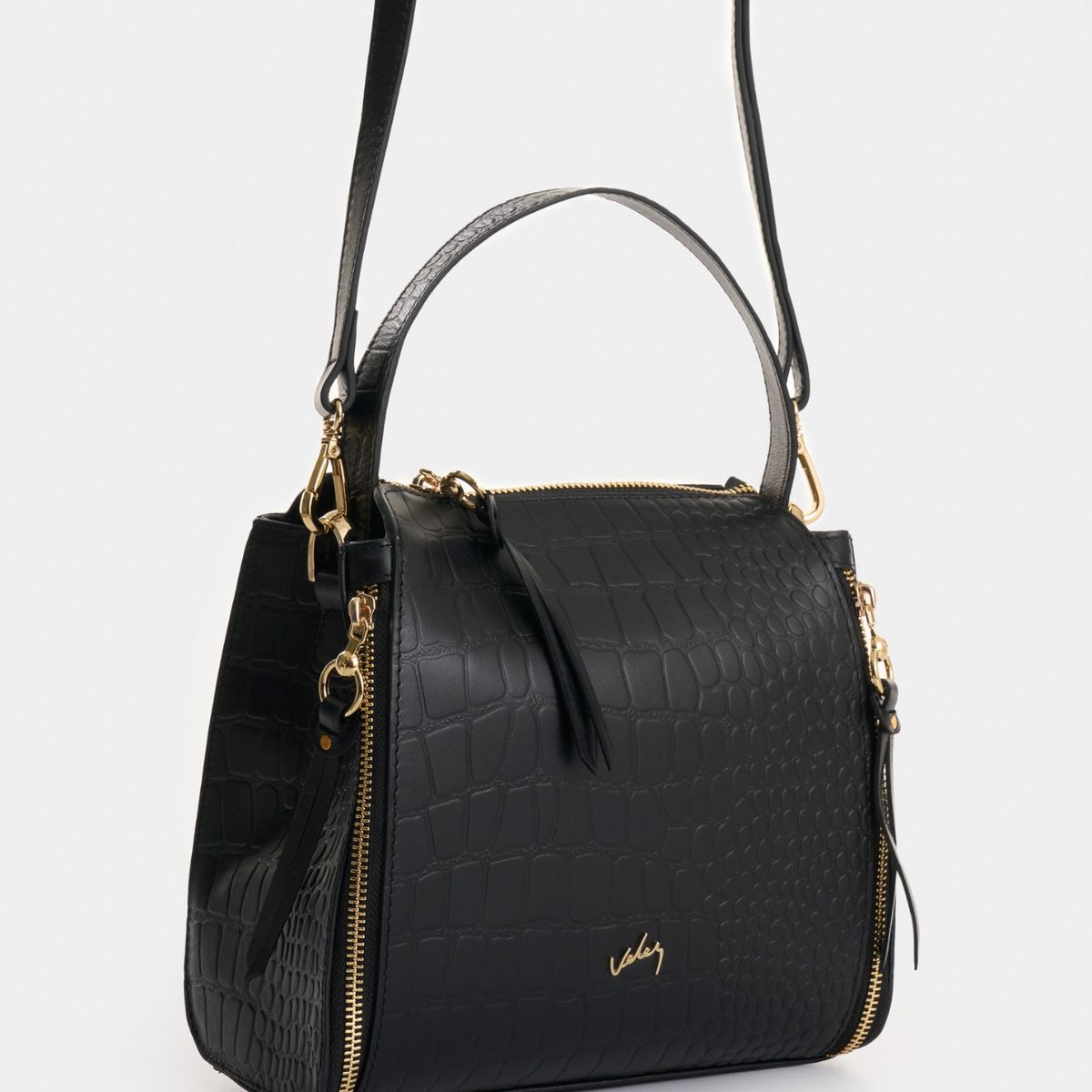 VELEZ - Vélez Morral Libertad 2.0 De Cuero Para Mujer Grabado Negro