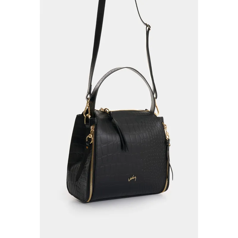 VELEZ - Vélez Morral Libertad 2.0 De Cuero Para Mujer Grabado Negro