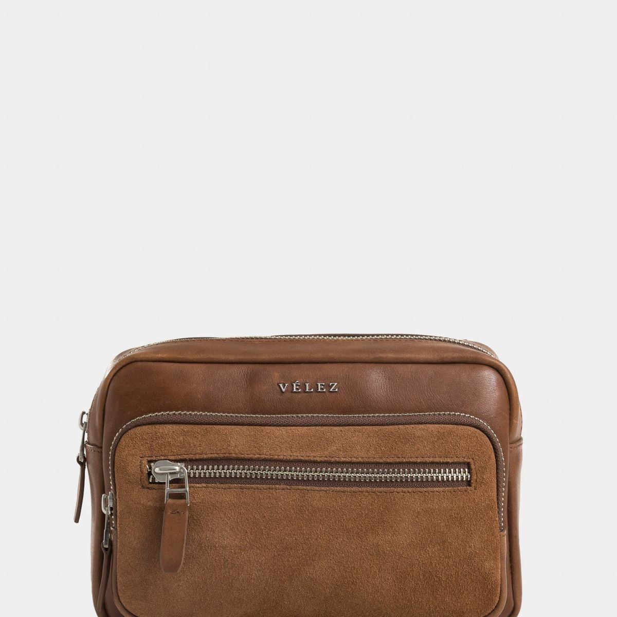 VELEZ - Vélez Morral Bright De Cuero Hombre Detalle Gamuzado Miel