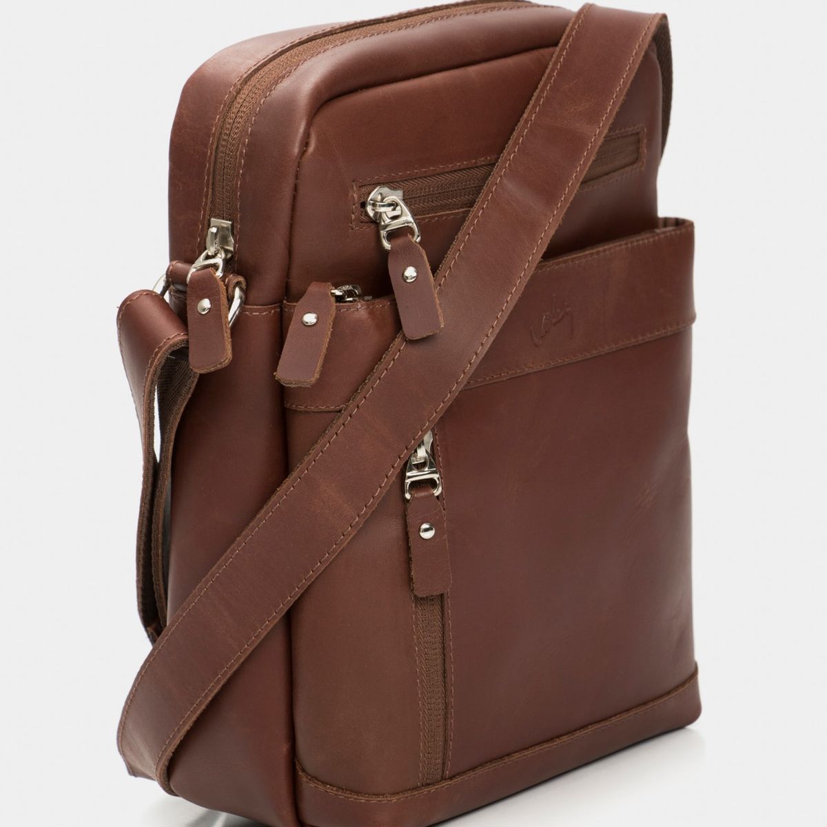 VELEZ - Vélez Morral Grecia De Cuero Para Hombre Vintage Cafe