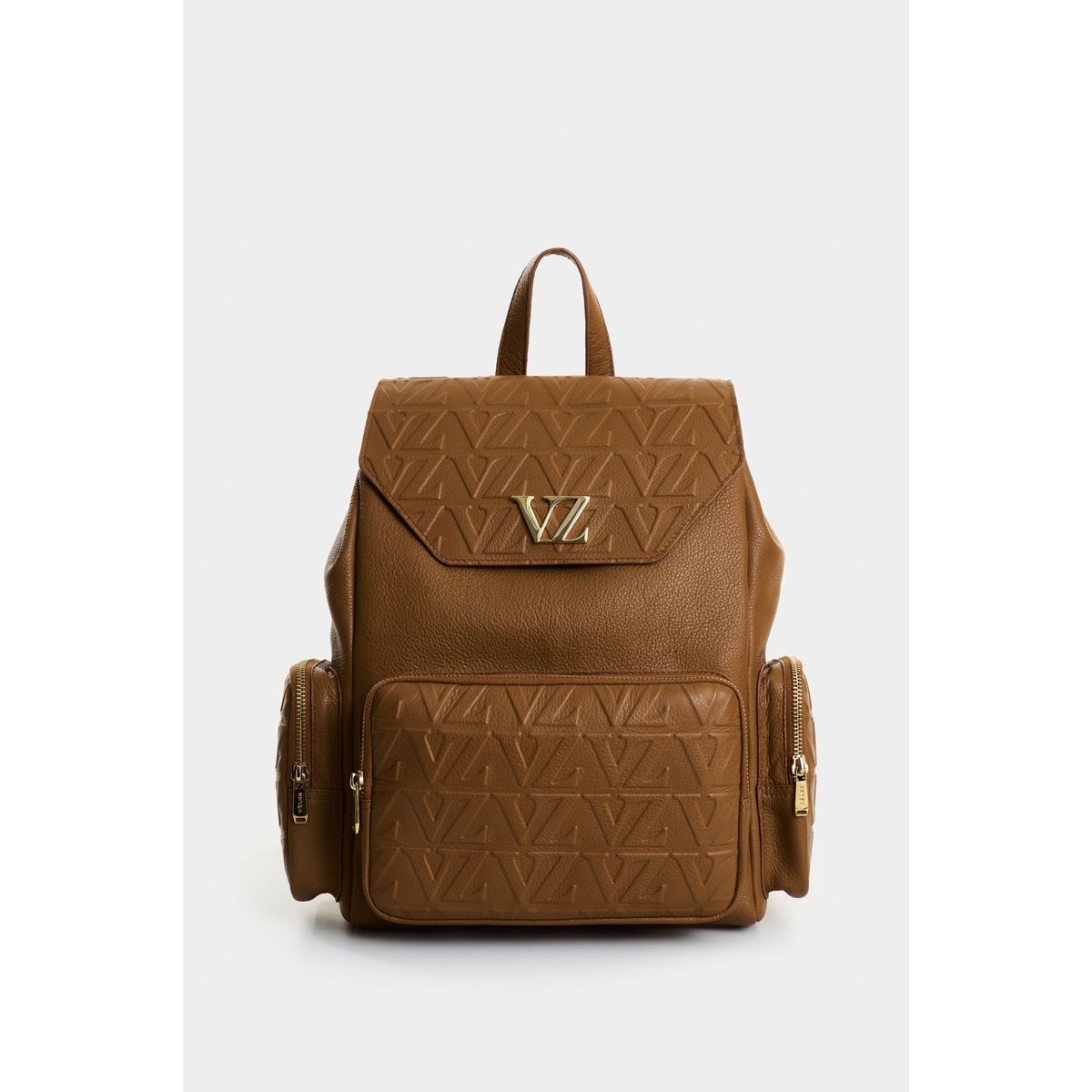 VELEZ - Vélez Morral Silene De Cuero Para Mujer Monogram Miel