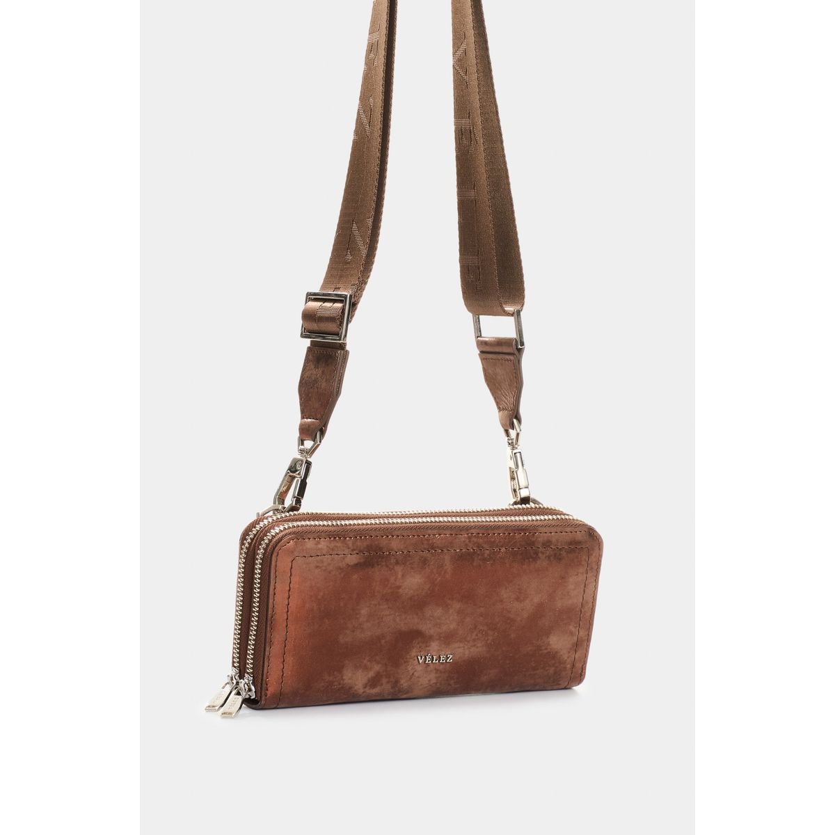 VELEZ - Vélez Porta Chequera Singapur Cuero Mujer Cremallera Bronce