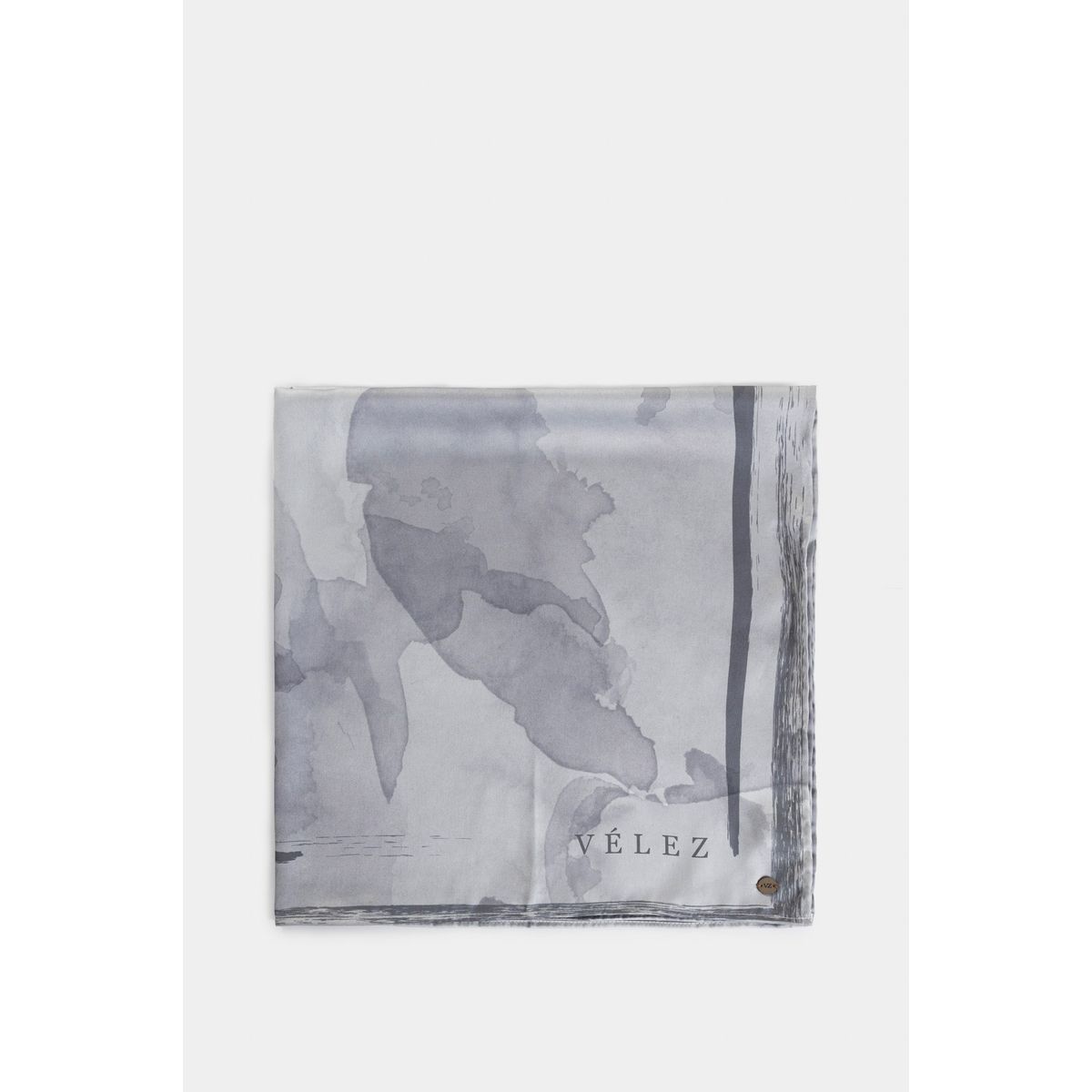VELEZ - Vélez Pañuelo Pequeño En Tejido Plano Mujer Sombra Gris