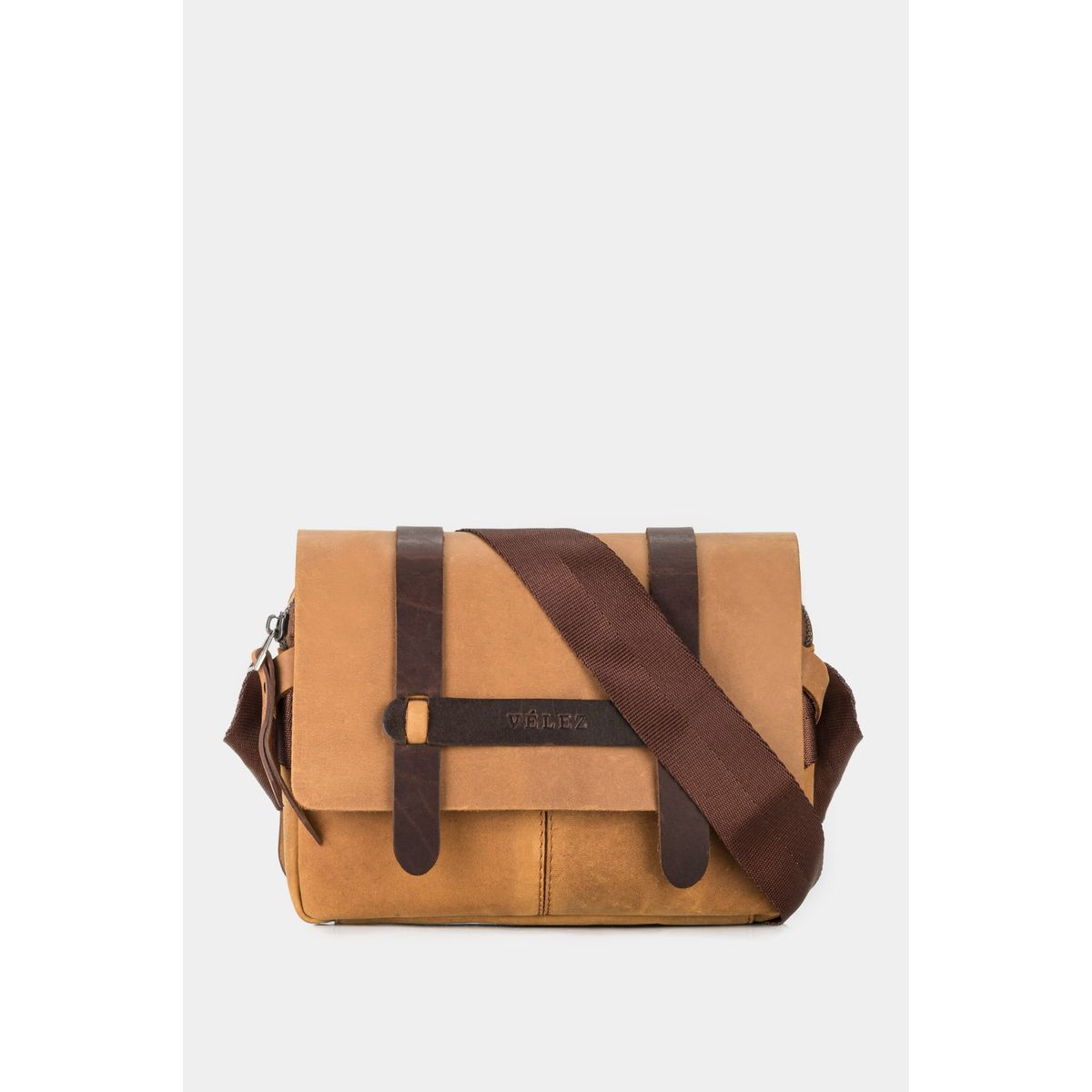 VELEZ - Vélez Riñonera Casual De Cuero Vintage Miel