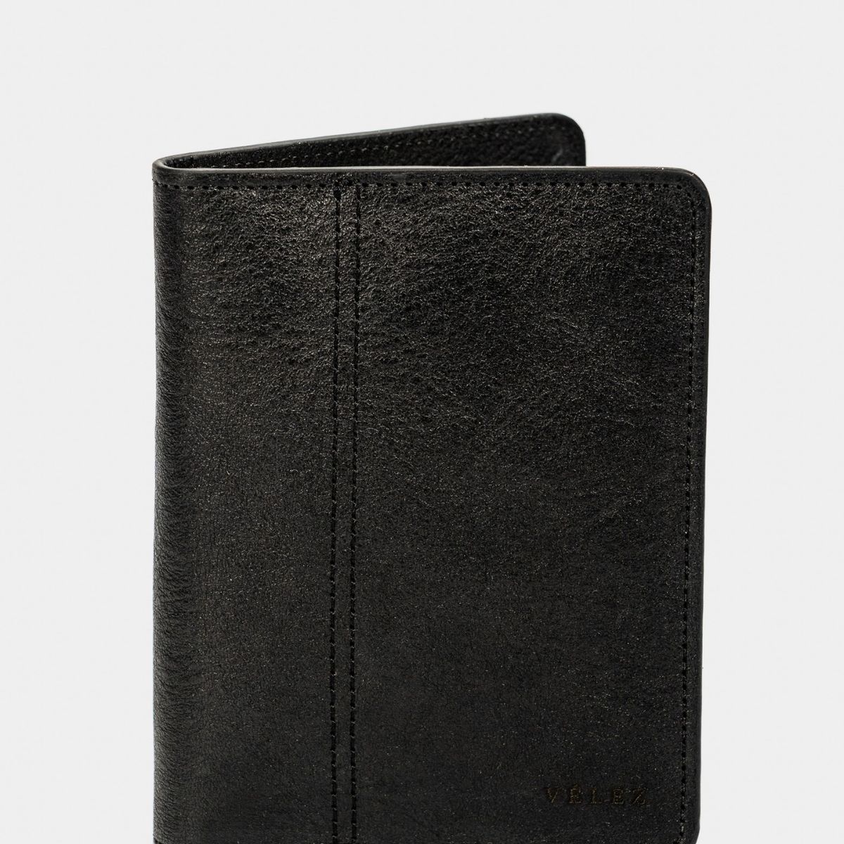 VELEZ - Vélez Porta Pasaporte Travel 2.0 Cuero Hombre Negro