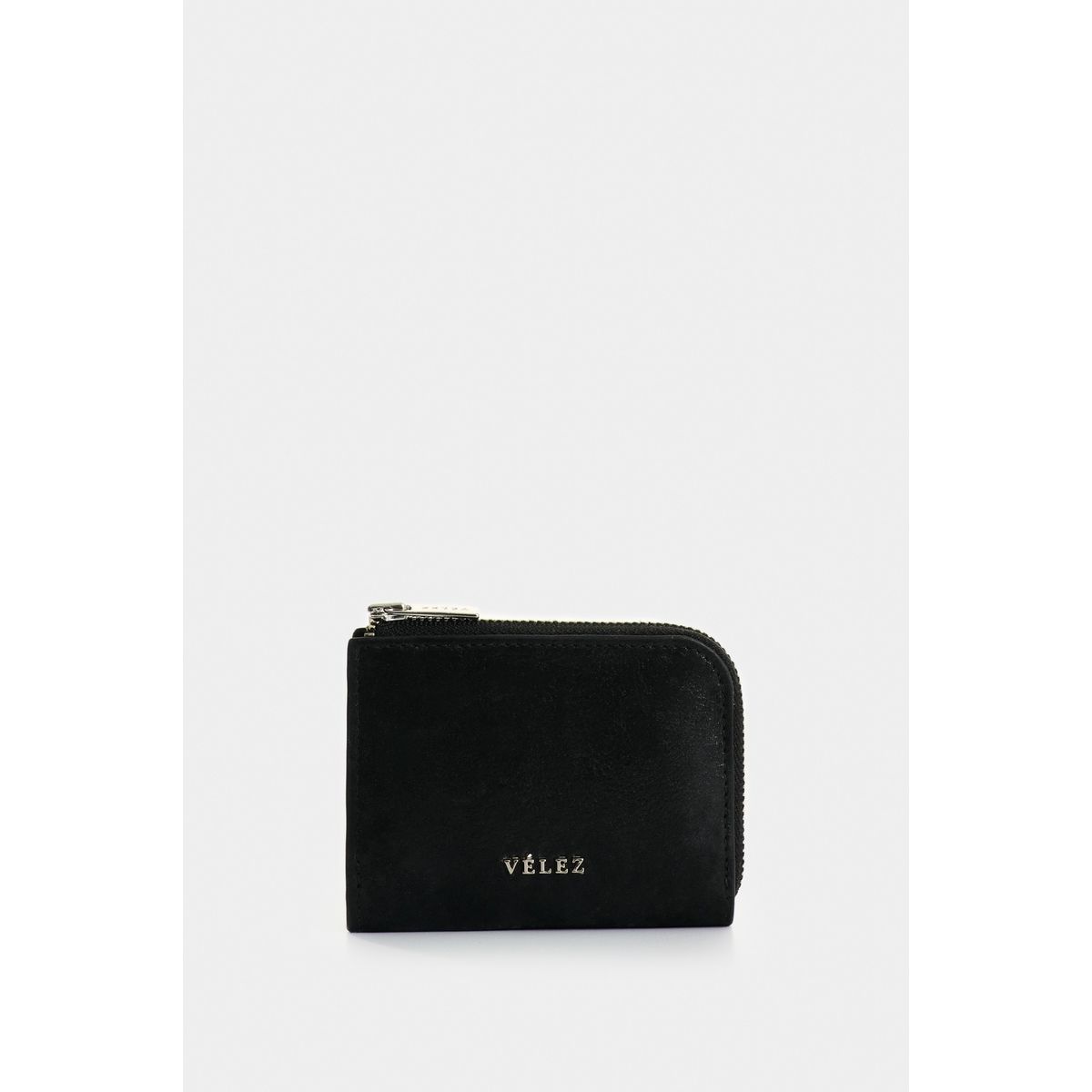 VELEZ - Vélez Porta Documentos Holy De Cuero Mujer Cremallera Negro