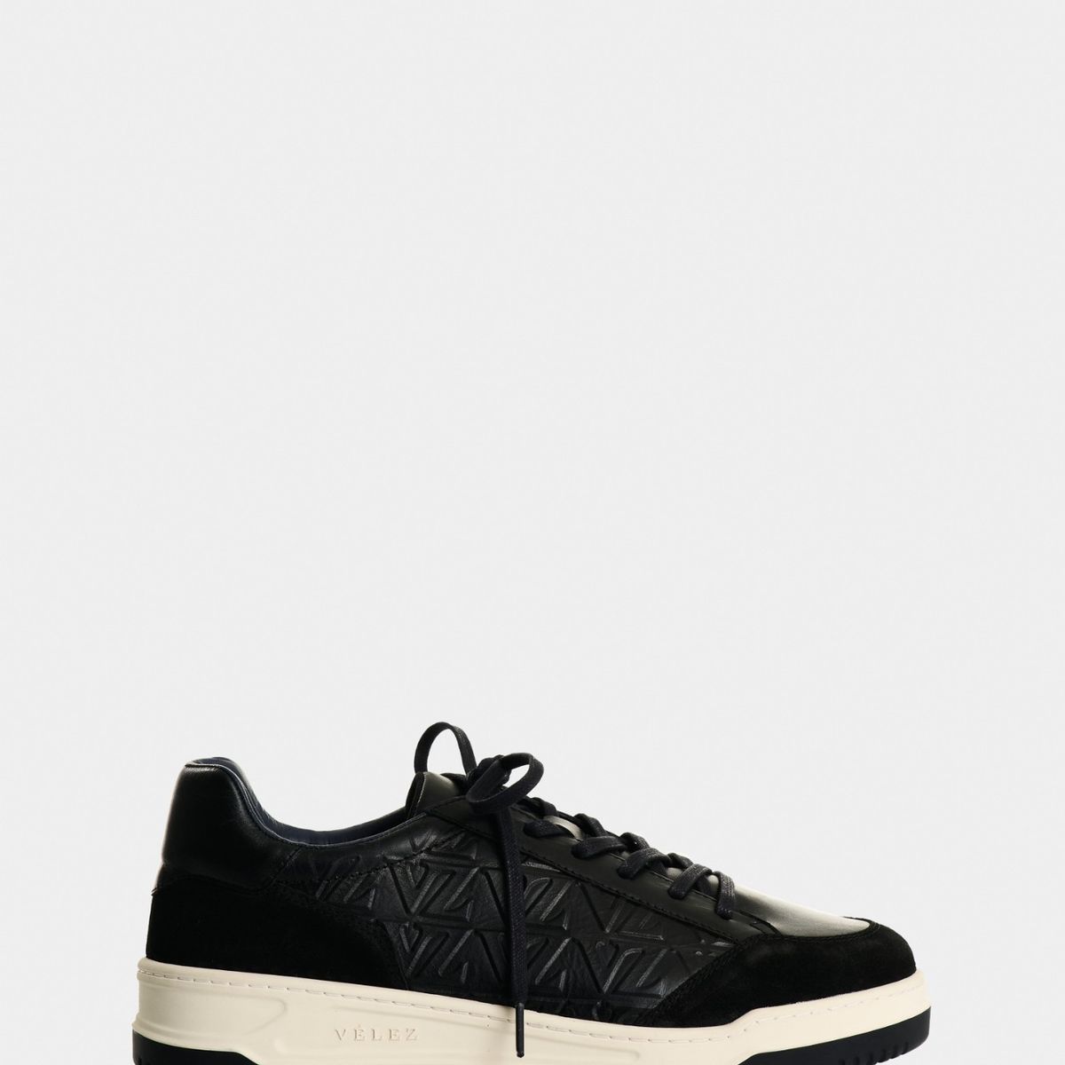 VELEZ - Vélez Tenis Terra De Cuero Para Hombre Monogram Negro