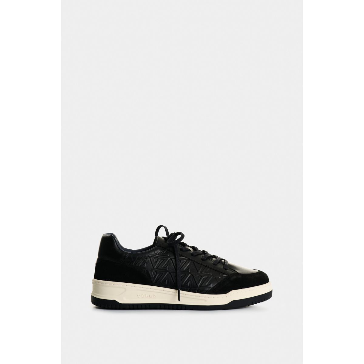 VELEZ - Vélez Tenis Terra De Cuero Para Hombre Monogram Negro