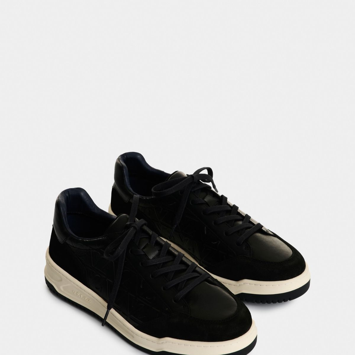 VELEZ - Vélez Tenis Terra De Cuero Para Hombre Monogram Negro