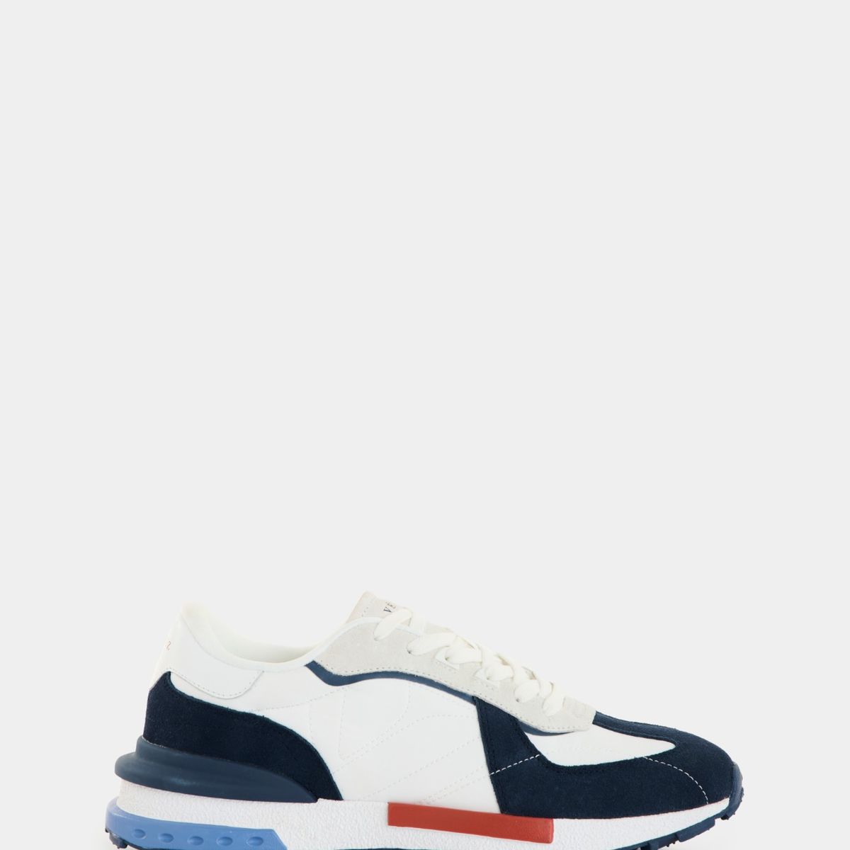 VELEZ - Vélez Tenis Phyton Cuero Y Lona Hombre Azul Oscuro