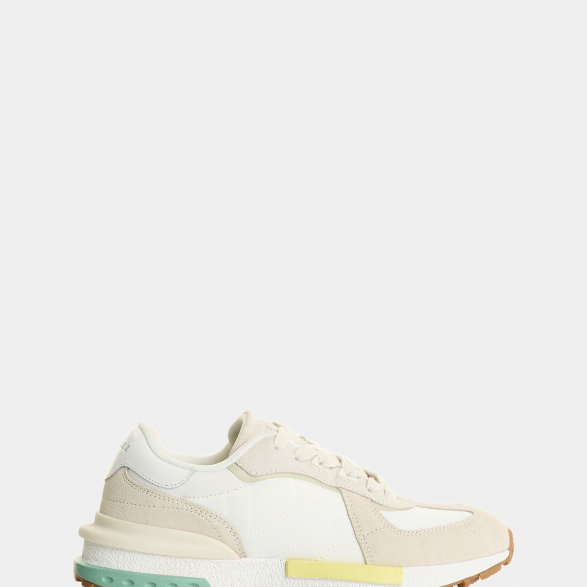 VELEZ - Vélez Tenis Phyton Cuero Y Lona Mujer Deportivo Blanco