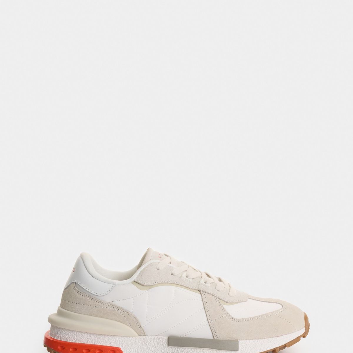 VELEZ - Vélez Tenis Phyton Cuero Y Lona Hombre Blanco