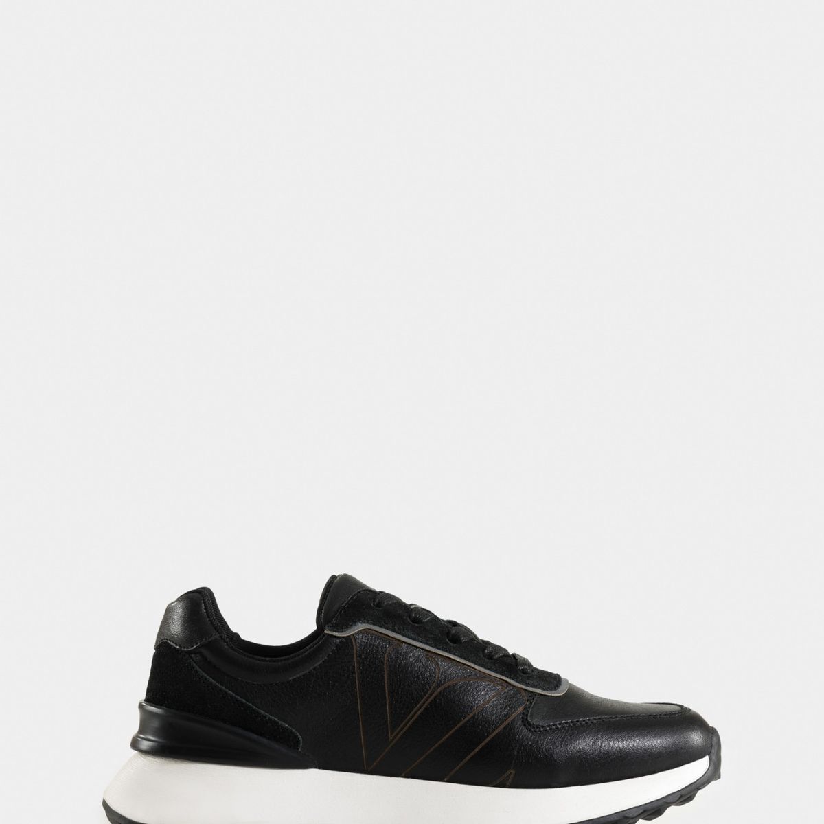 VELEZ - Vélez Zapatilla Australis Cuero Y Carnaza Mujer Negro